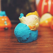 Load image into Gallery viewer, Small wood carving creative ornaments birthday gifts cute car ornaments